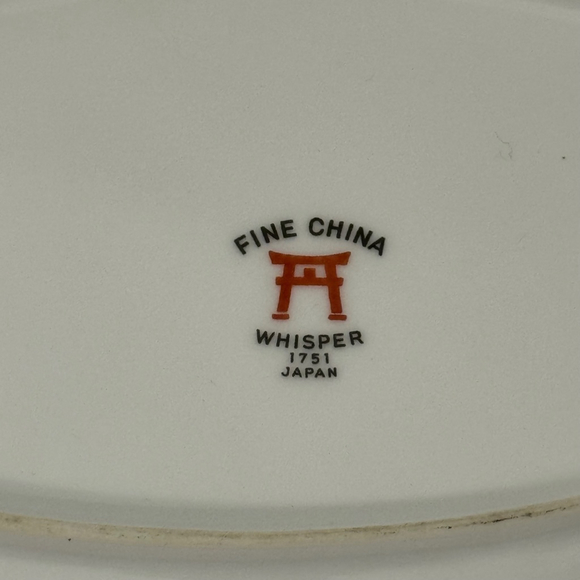 Whisper 1751 Fine China Gravy Boat with Attached Underplate - Picture 6 of 6